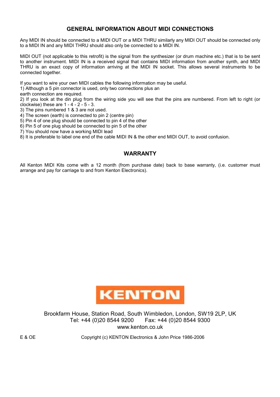 Kenton Korg Monopoly User Manual | Page 4 / 4