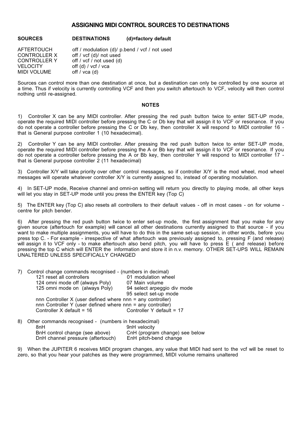 Kenton Jupiter-6 User Manual | Page 2 / 5