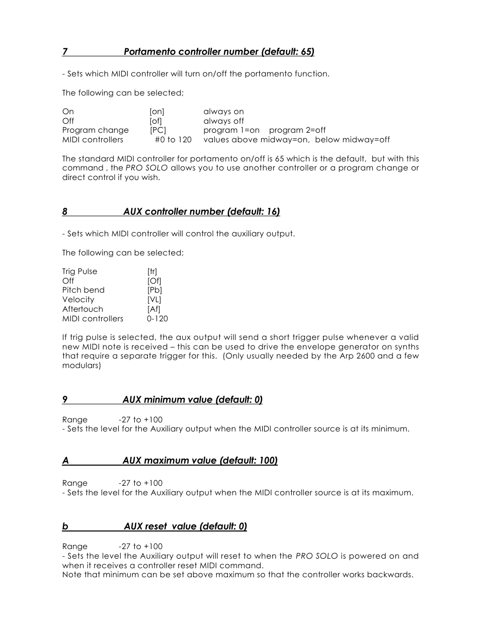 Kenton Pro-Solo mk1 User Manual | Page 6 / 17