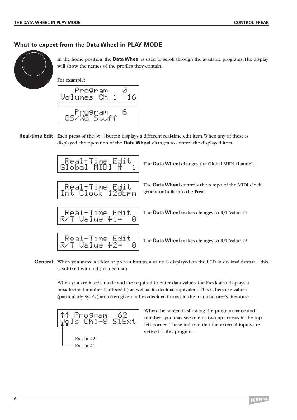 Kenton Control Freak all versions User Manual | Page 10 / 59