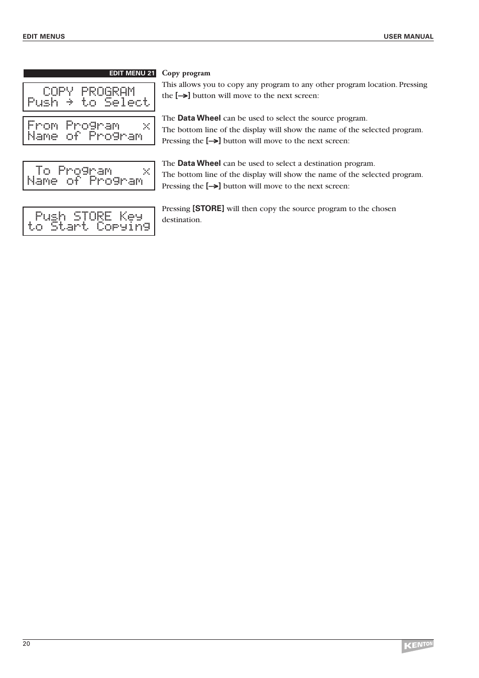 Kenton Control Freak all versions User Manual | Page 24 / 59