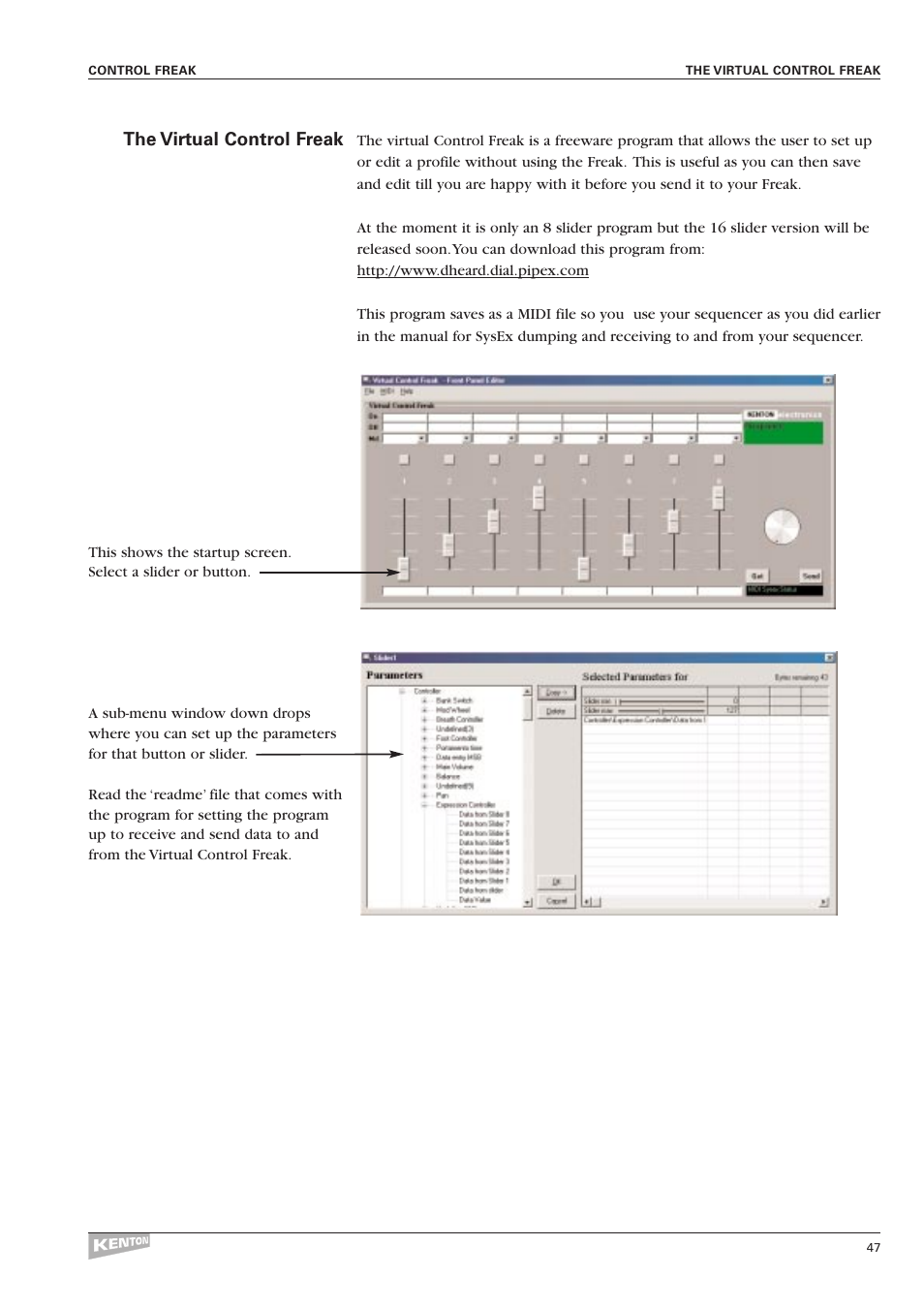 The virtual control freak | Kenton Control Freak all versions User Manual | Page 51 / 59