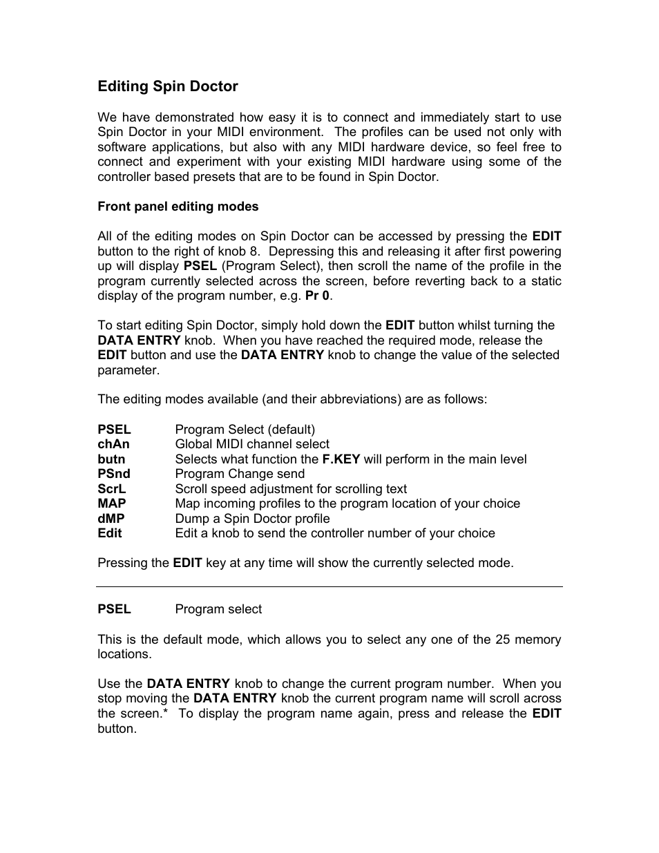 Kenton Spin Doctor User Manual | Page 10 / 20