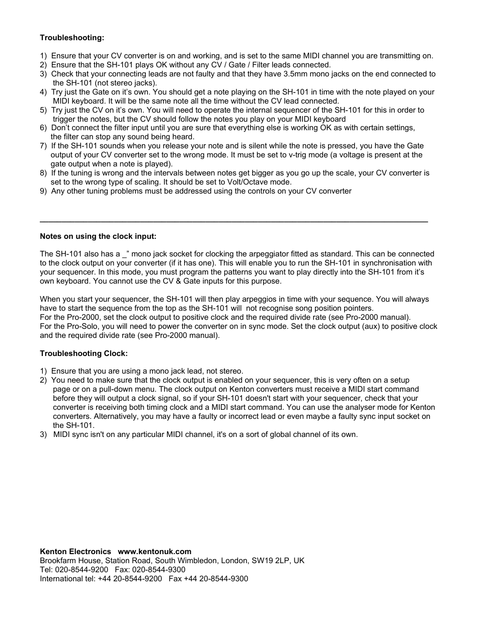 Kenton SH 101 2 Socket Kit User Manual | Page 2 / 2
