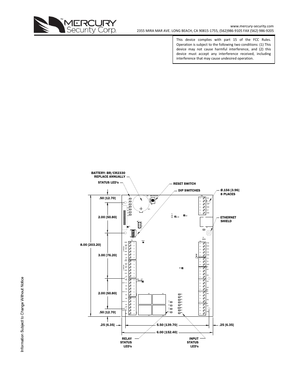 Keri Systems EP1502 User Manual | 8 pages