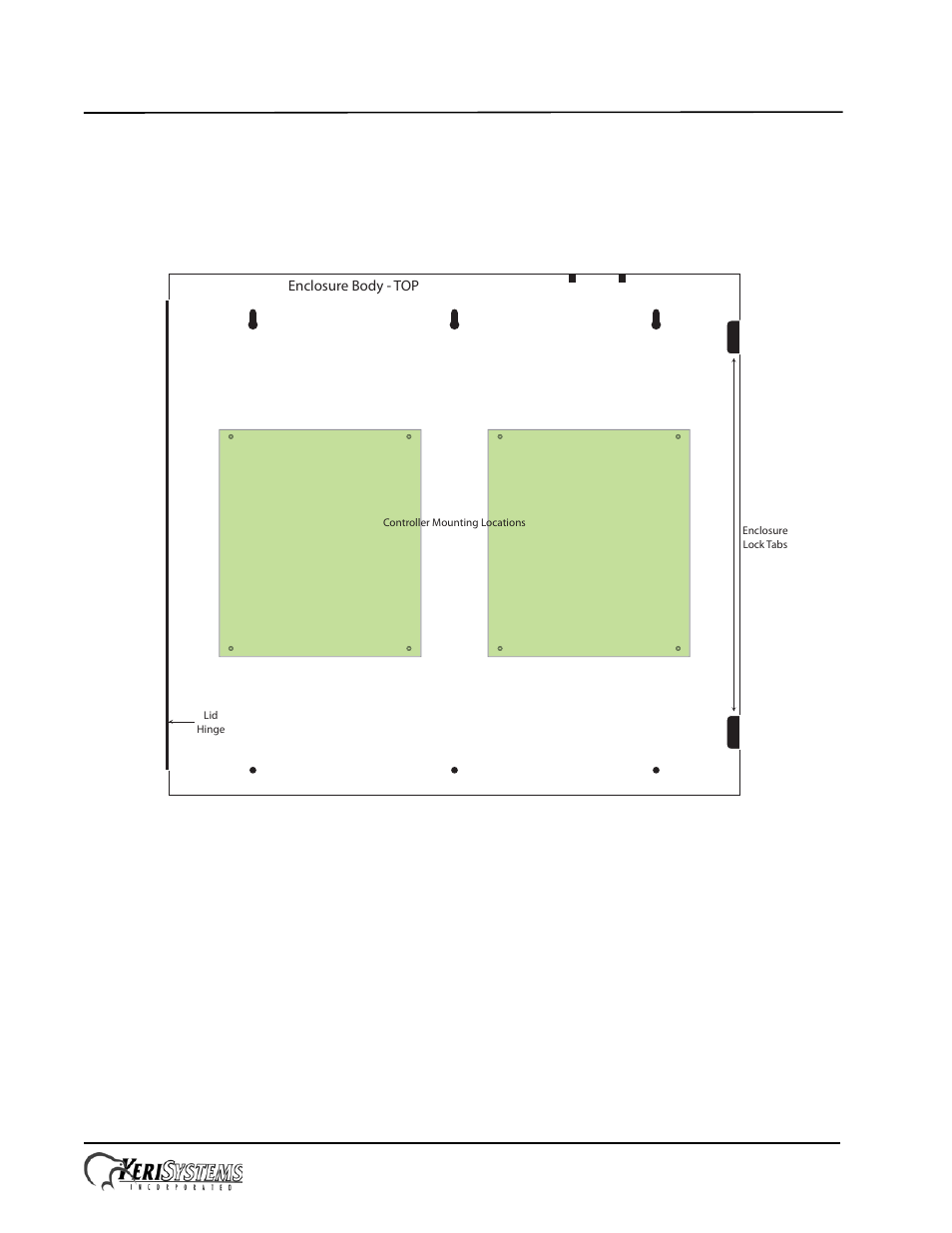 0 controller installation, Ke-8 controller enclosure, Installation guide | Keri Systems KE-8 User Manual | Page 3 / 5