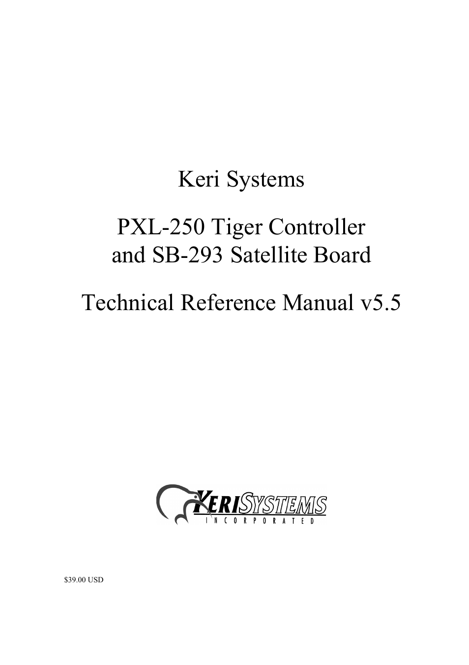 Keri Systems SB-293 User Manual | 108 pages