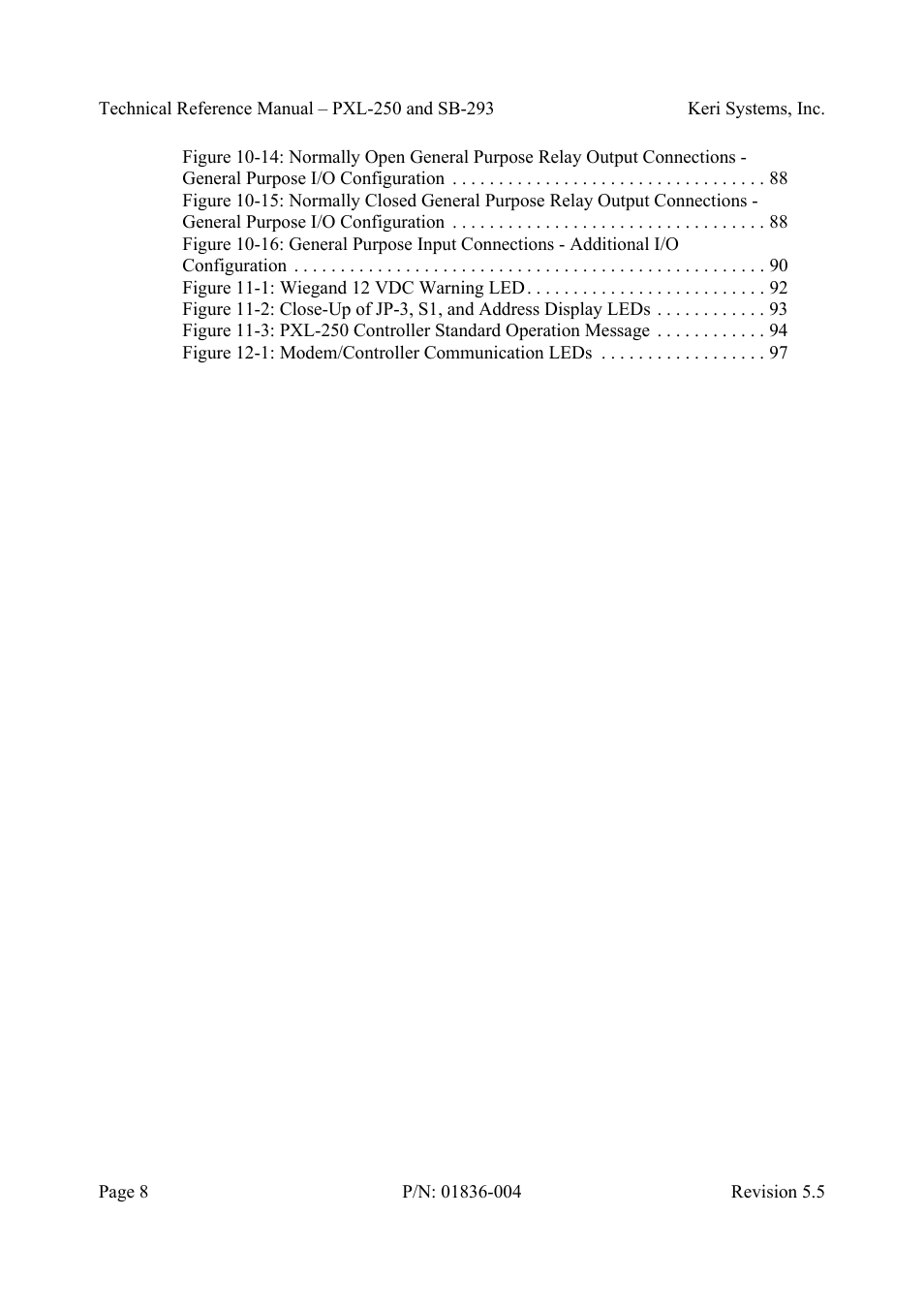 Keri Systems SB-293 User Manual | Page 8 / 108