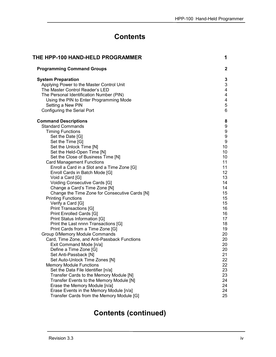 Keri Systems HPP-100 User Manual | Page 3 / 48