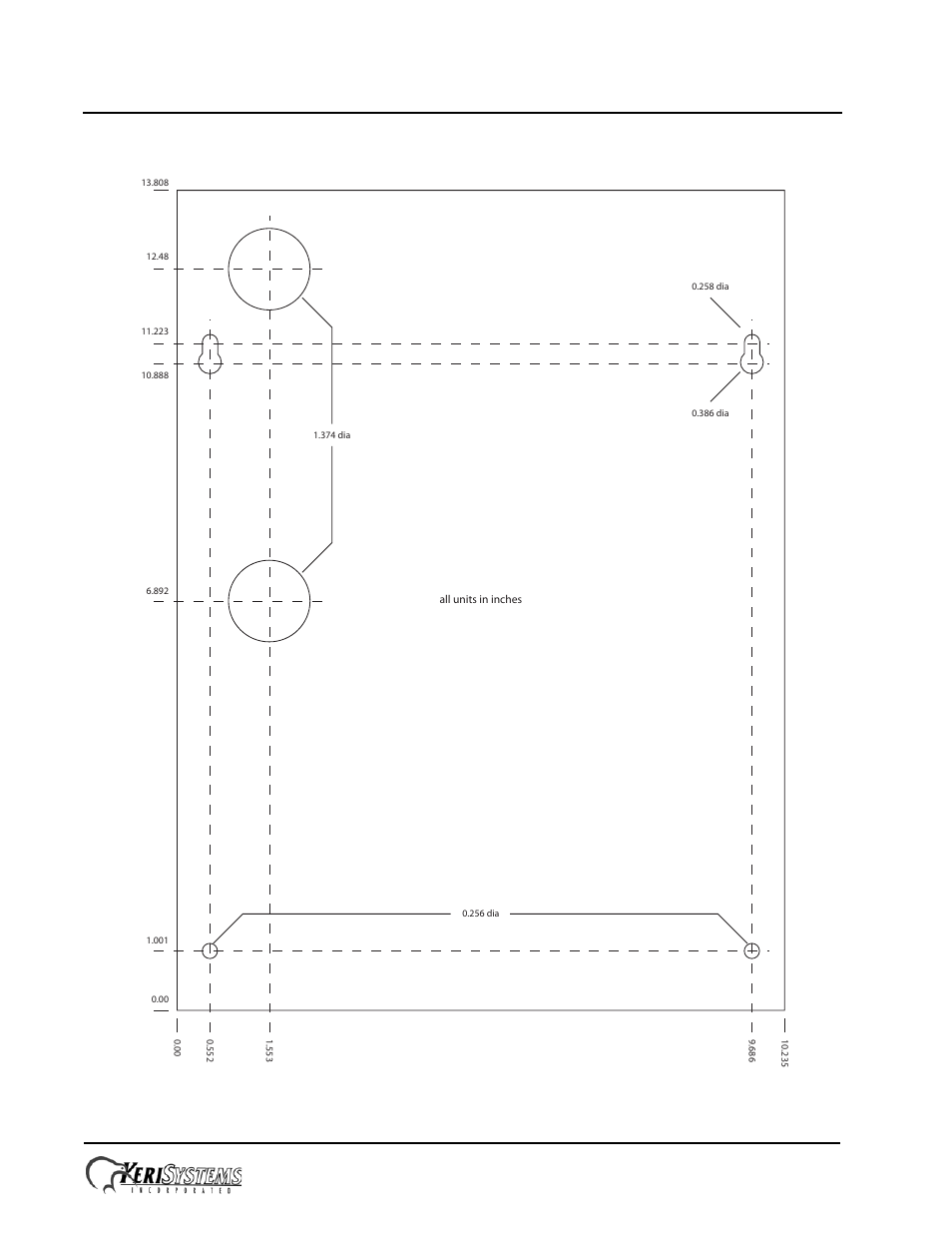 2 enclosure mounting diagram, Entraguard, Platinum telephone entry controller | Installation guide | Keri Systems EntraGuard Platinum Installation Guide User Manual | Page 2 / 10