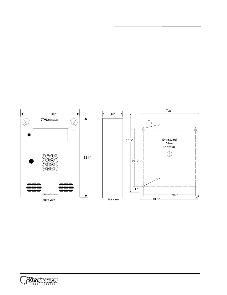 Keri Systems EntraGuard Silver Installation Guide User Manual | 7 pages