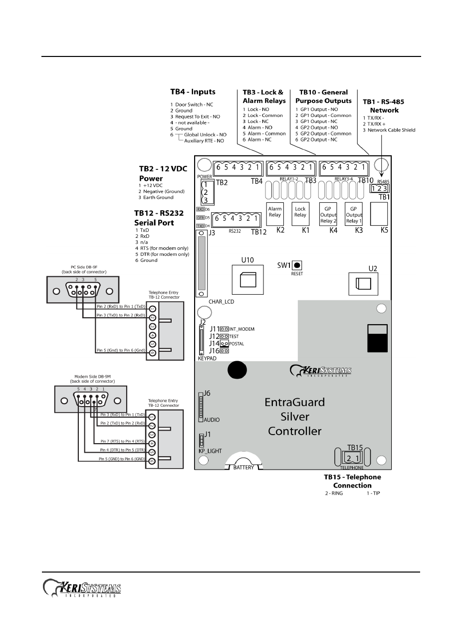 2 silver telephone entry controller, Entraguard, Silver telephone entry control | Keri Systems EntraGuard Silver Installation Guide User Manual | Page 2 / 7