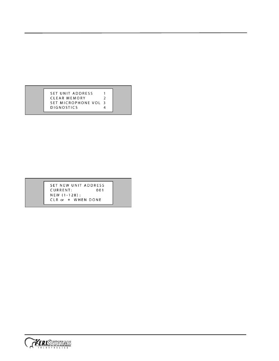 0 setup controller, 1 set unit address, Entraguard | Silver telephone entry control | Keri Systems EntraGuard Silver Installation Guide User Manual | Page 5 / 7