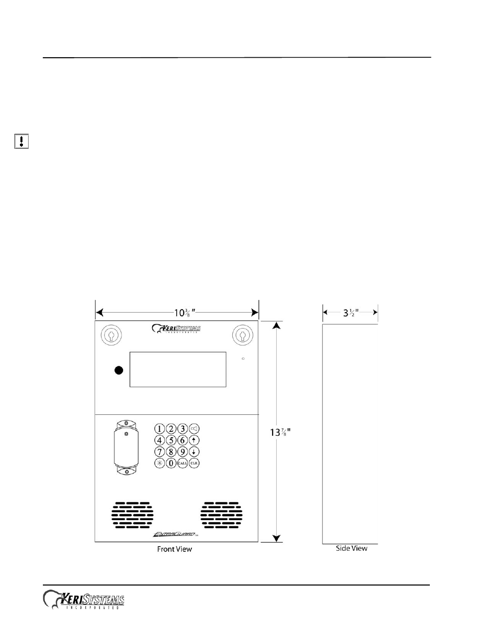 Keri Systems EntraGuard Silver Walk-Up Package User Manual | 12 pages