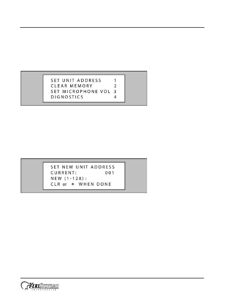 0 setup controller, 1 set unit address, Entraguard | Titanium telephone entry controller | Keri Systems EntraGuard Titanium Installation Guide User Manual | Page 4 / 6