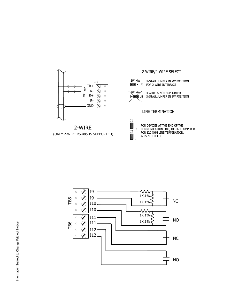 Wire | Keri Systems MR16in User Manual | Page 2 / 6