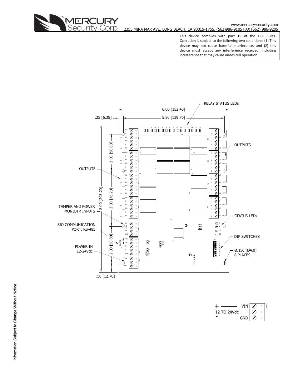 Keri Systems MR16out User Manual | 5 pages