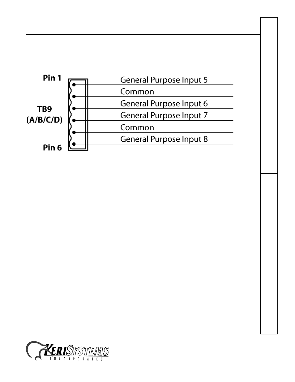 7 general purpose inputs 5, 6, 7, 8 (tb9), Eight-door concentrator, Kdc-8 quick s tart guide | Keri Systems Eight-Door Concentrator User Manual | Page 17 / 24