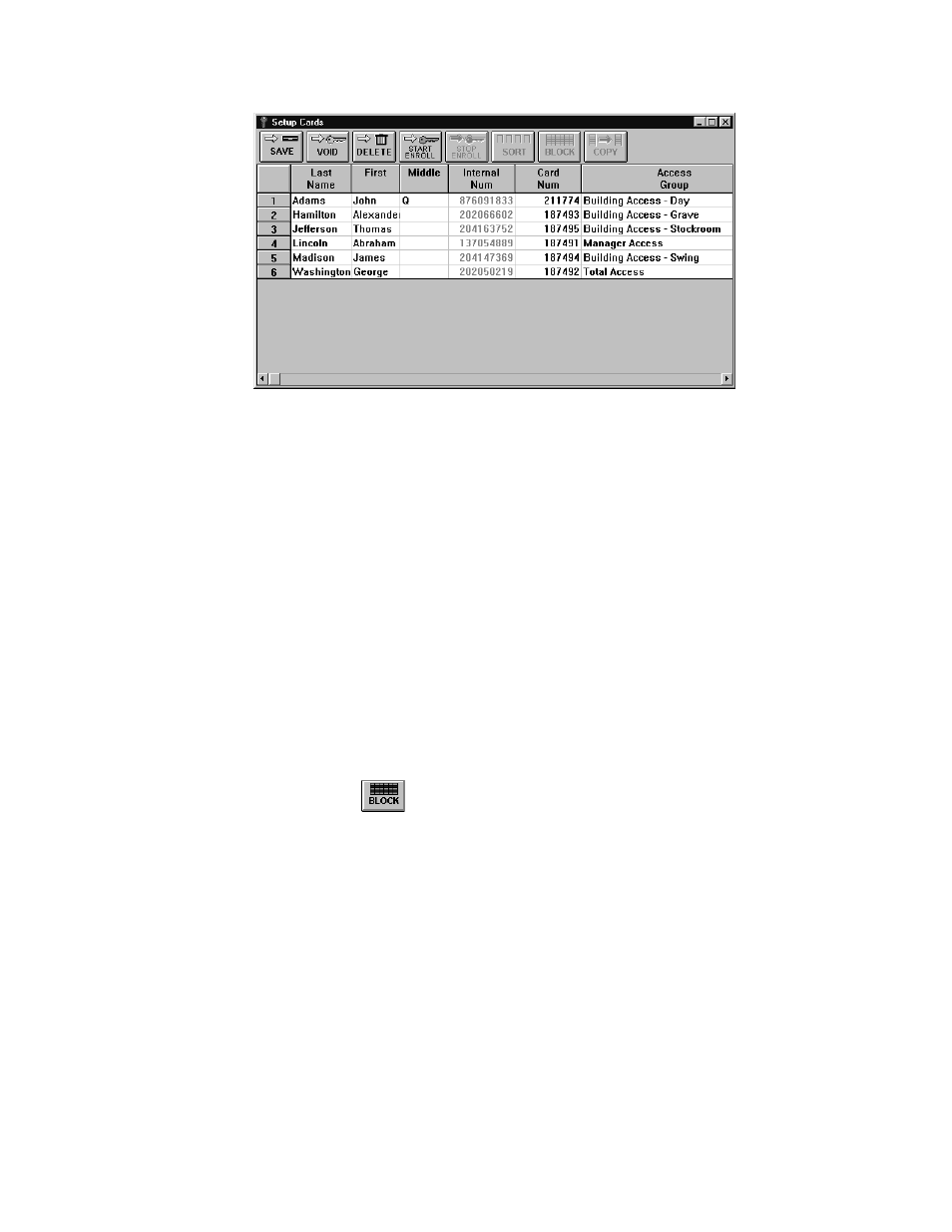 Block copying data | Keri Systems Doors16 User Manual | Page 111 / 220