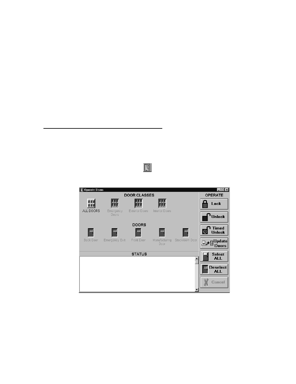 System operation, Locking, unlocking, and updating doors | Keri Systems Doors16 User Manual | Page 135 / 220