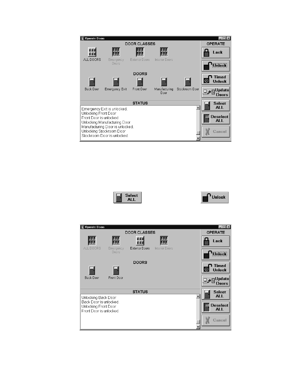 Unlock all doors in a door class | Keri Systems Doors16 User Manual | Page 139 / 220