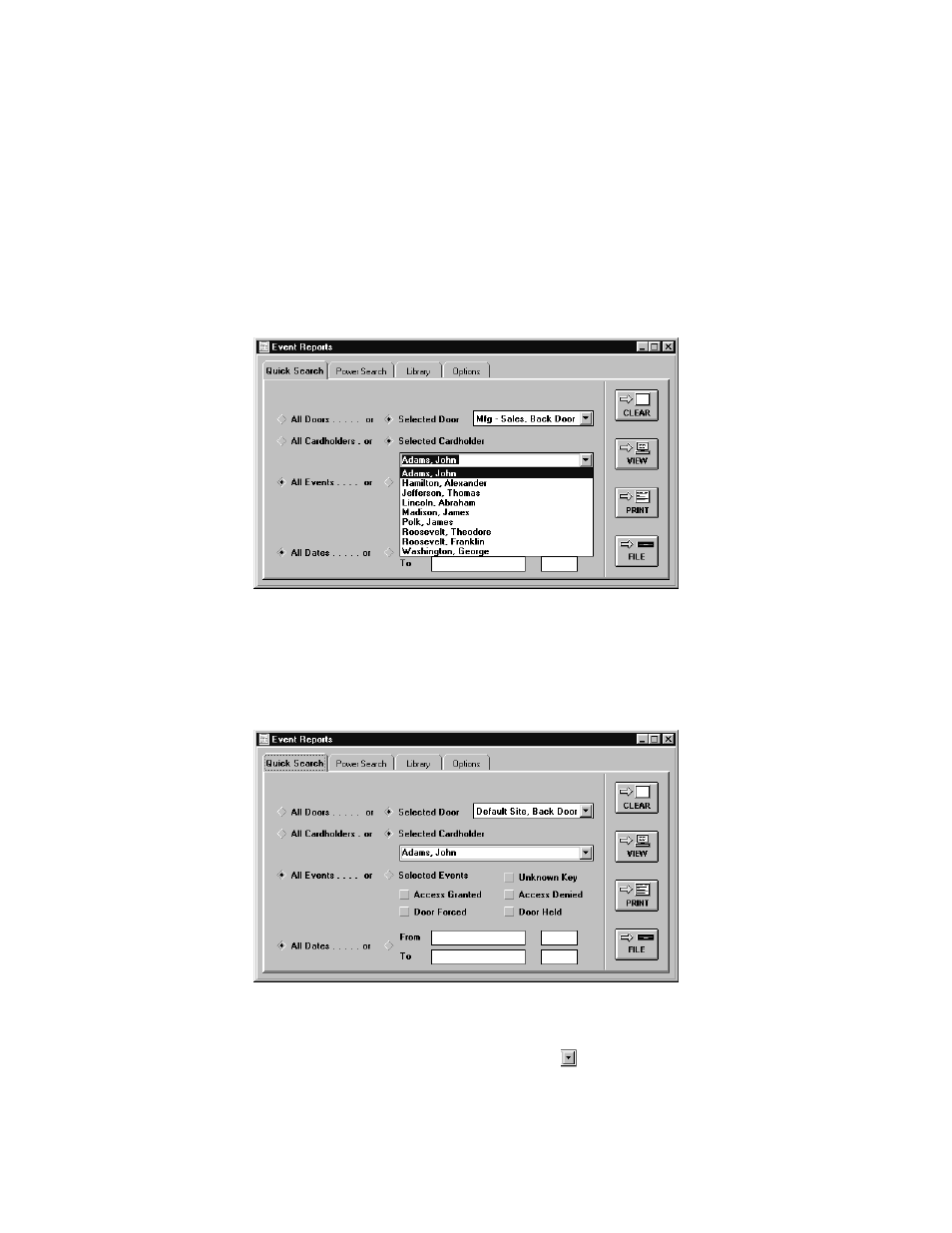 Select cardholders | Keri Systems Doors16 User Manual | Page 151 / 220