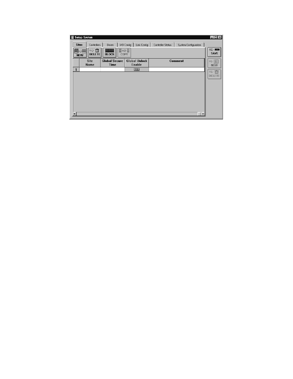 Site global secure time, Site global unlock enable, Site comment | Keri Systems Doors16 User Manual | Page 184 / 220