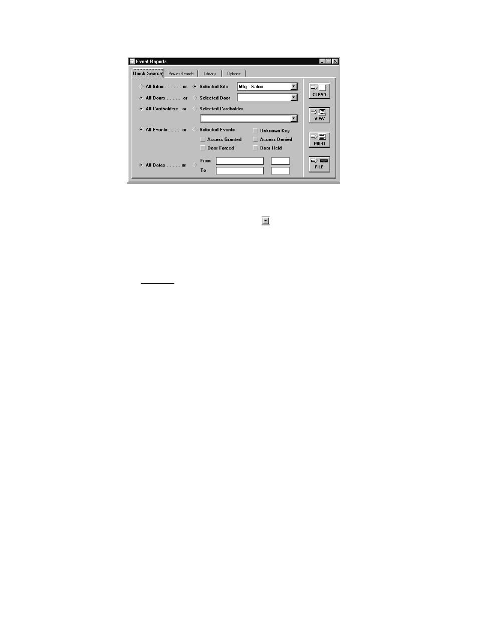 Power search reports by site | Keri Systems Doors16 User Manual | Page 191 / 220