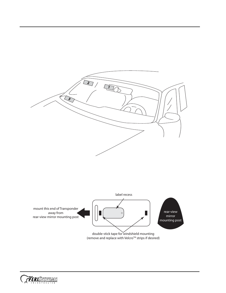 0 lrt vehicle installation, V-track™ automatic long range vehicle id system, Installation guide | Keri Systems V-Track User Manual | Page 10 / 20