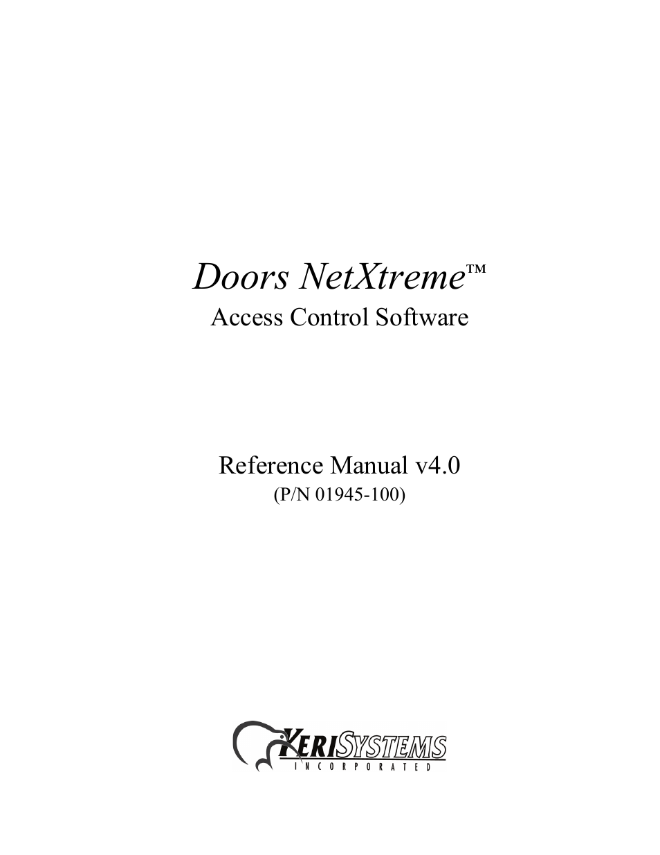 Keri Systems Doors NetXtreme User Manual | 74 pages