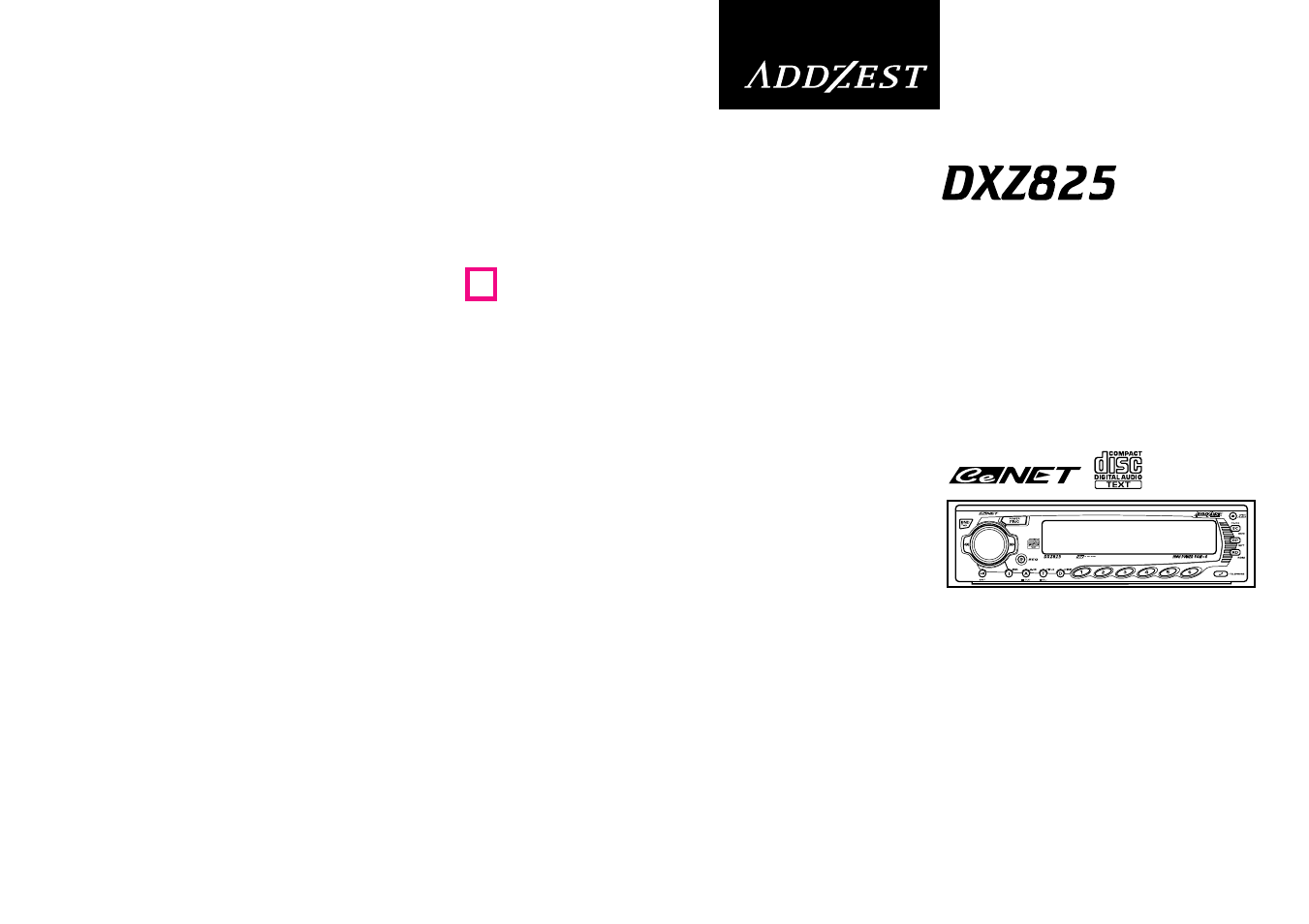 Clarion DXZ825 User Manual | 44 pages