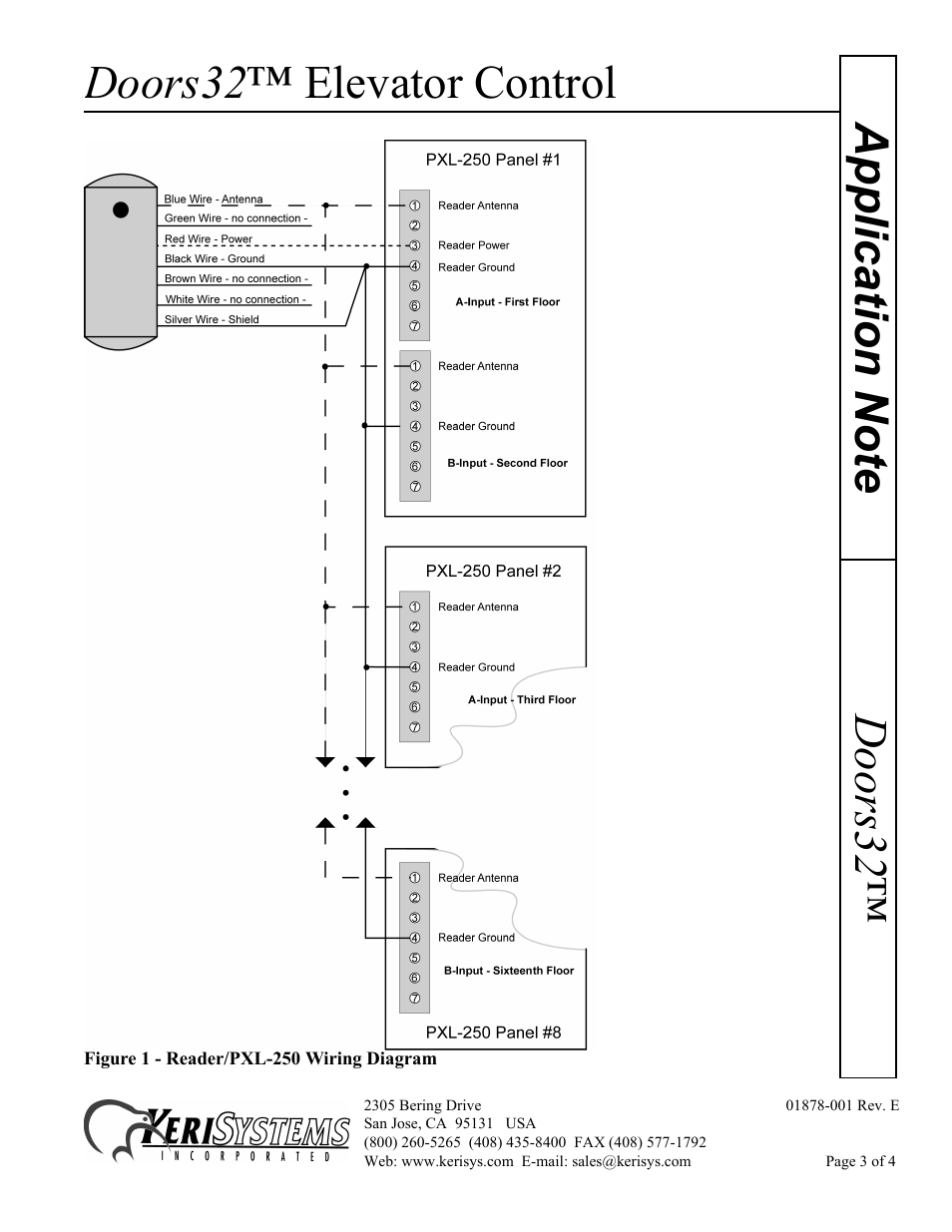 Doors32 ™ elevator control | Keri Systems Doors32 Elevator Control User Manual | Page 3 / 4
