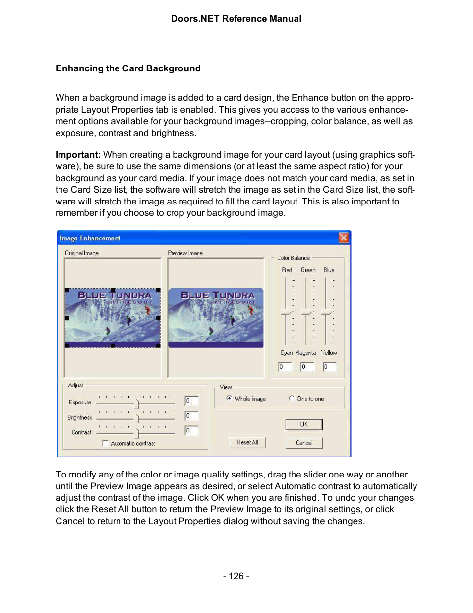 Enhancing the card background | Keri Systems Doors.NET Manual User Manual | Page 126 / 602
