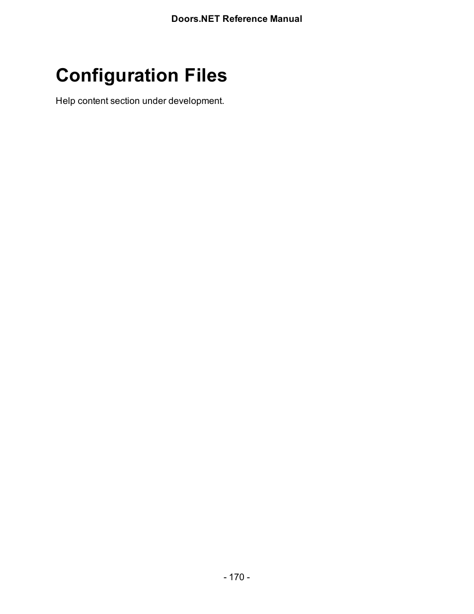 Configuration files | Keri Systems Doors.NET Manual User Manual | Page 170 / 602