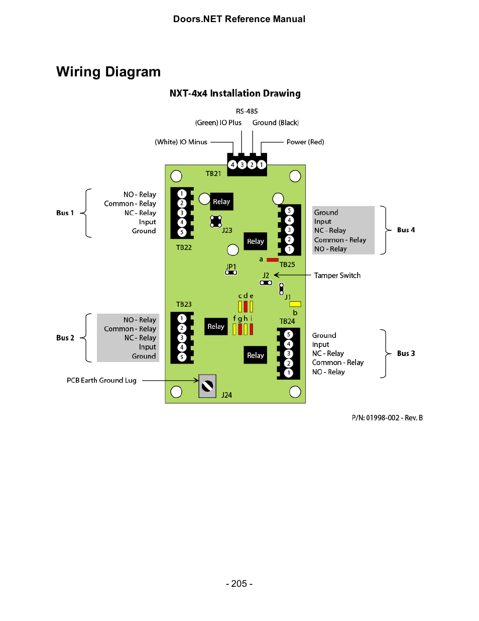 Wiring diagram | Keri Systems Doors.NET Manual User Manual | Page 205 / 602