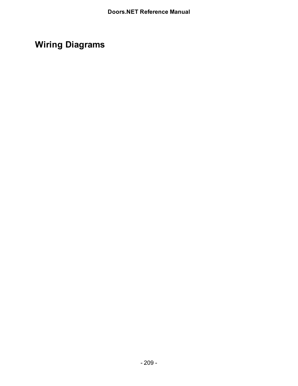 Wiring diagrams | Keri Systems Doors.NET Manual User Manual | Page 209 / 602