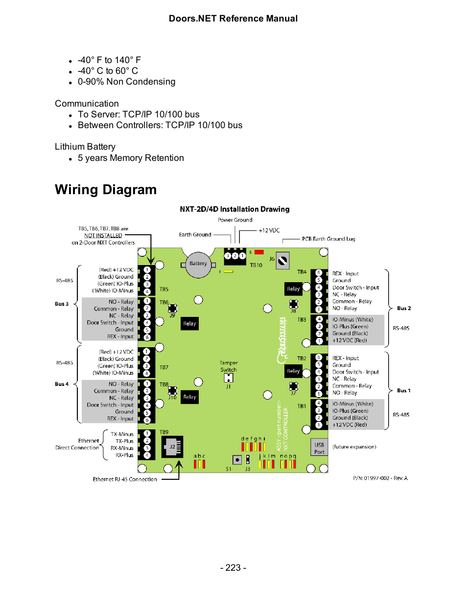 Wiring diagram | Keri Systems Doors.NET Manual User Manual | Page 223 / 602