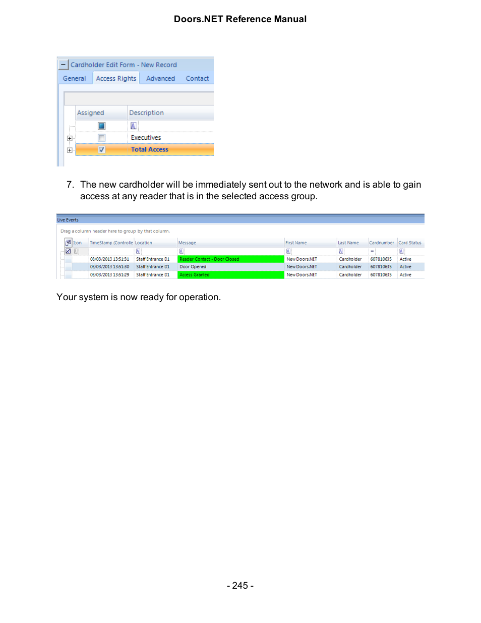 Keri Systems Doors.NET Manual User Manual | Page 245 / 602