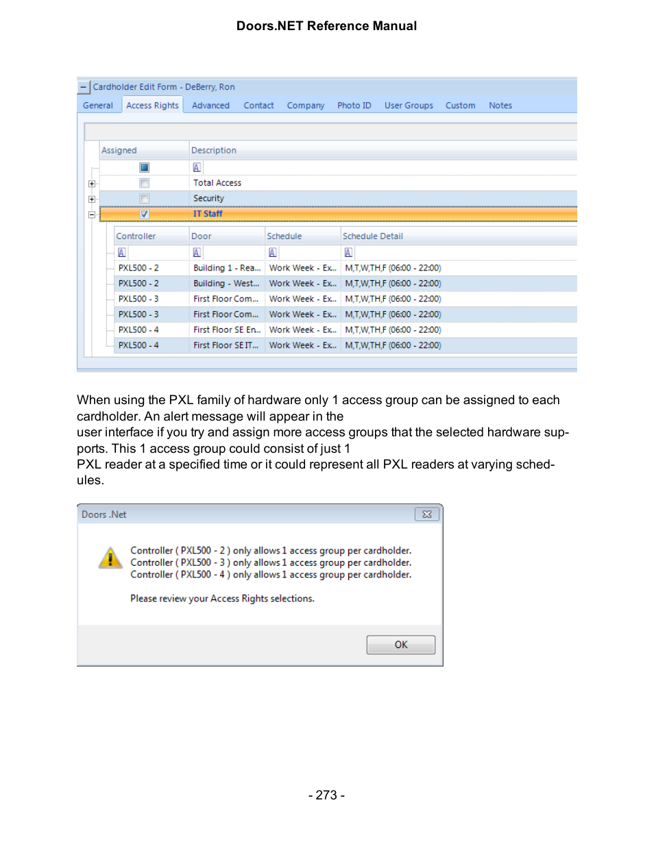 Keri Systems Doors.NET Manual User Manual | Page 273 / 602