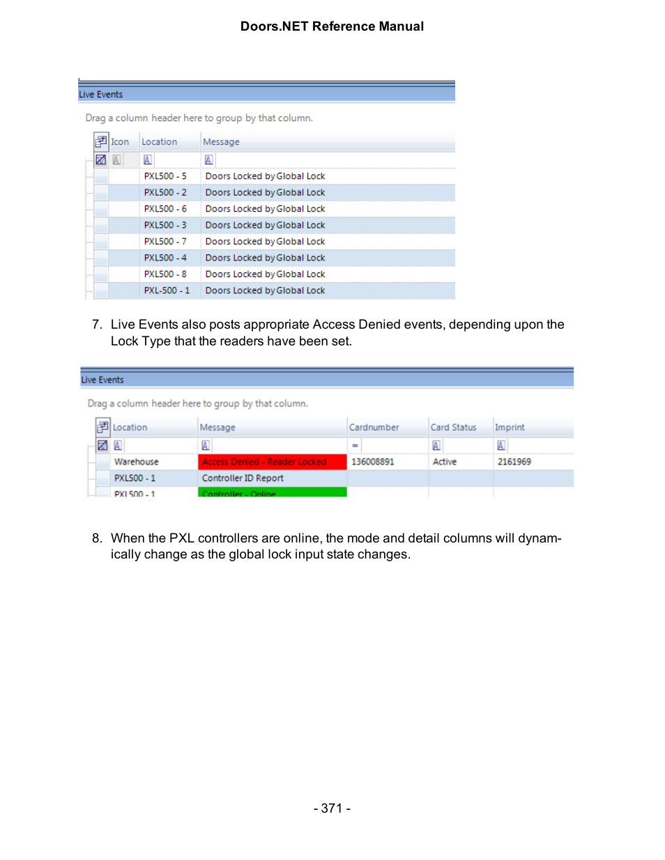 Keri Systems Doors.NET Manual User Manual | Page 371 / 602