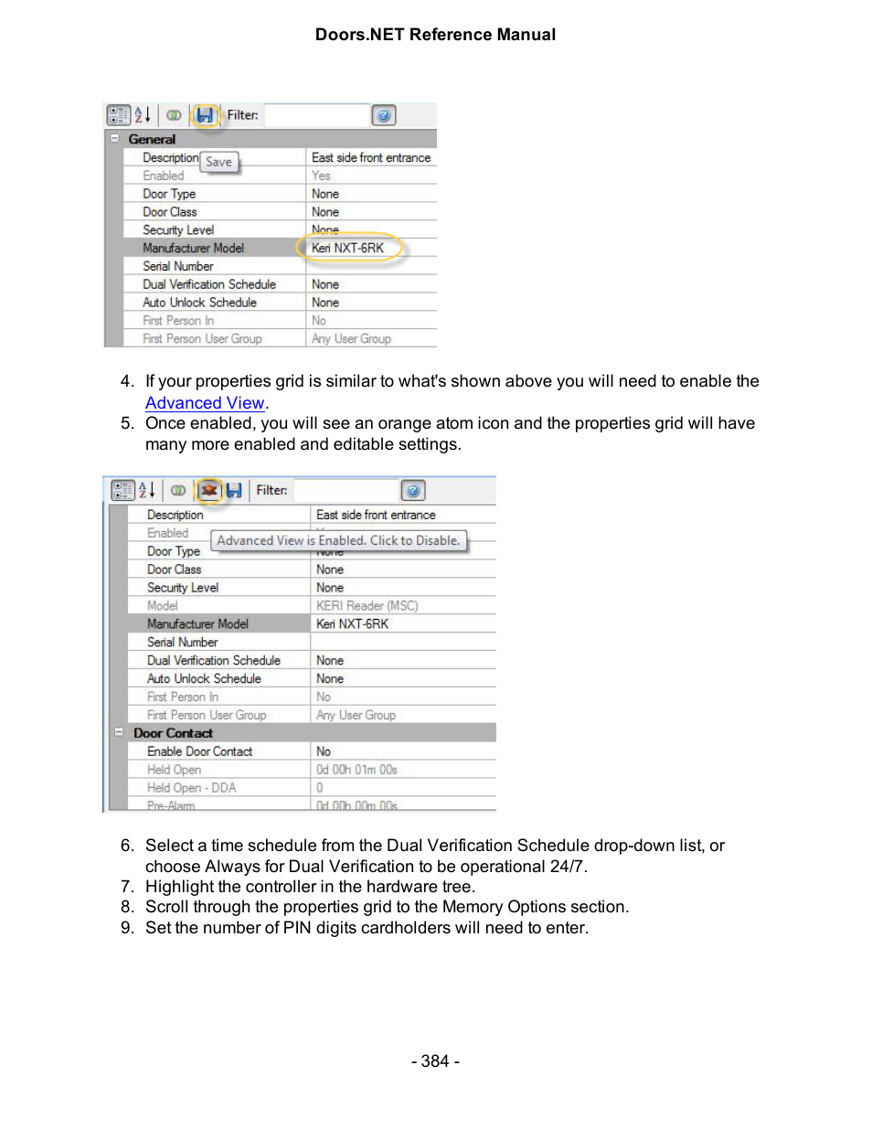 Keri Systems Doors.NET Manual User Manual | Page 384 / 602