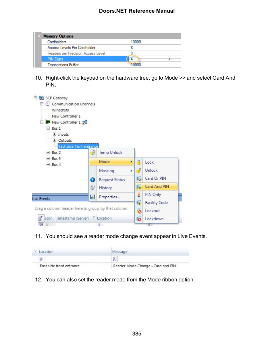 Keri Systems Doors.NET Manual User Manual | Page 385 / 602