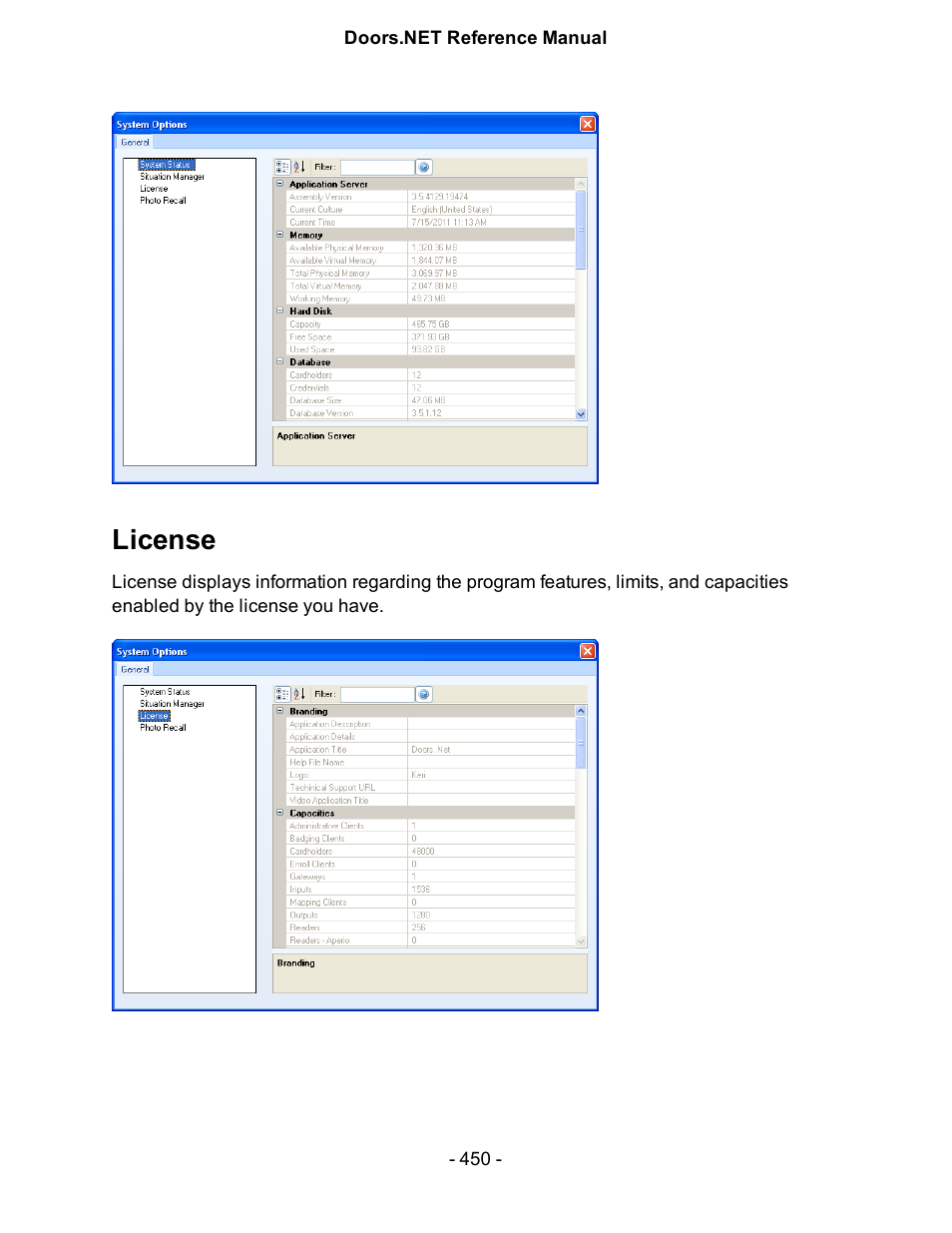 License | Keri Systems Doors.NET Manual User Manual | Page 450 / 602