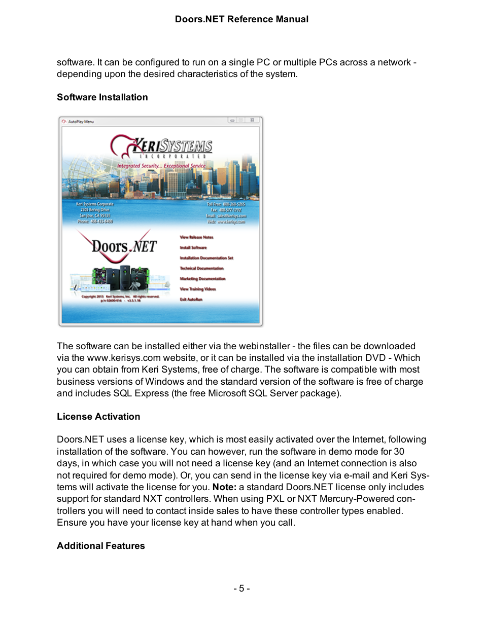Keri Systems Doors.NET Manual User Manual | Page 5 / 602