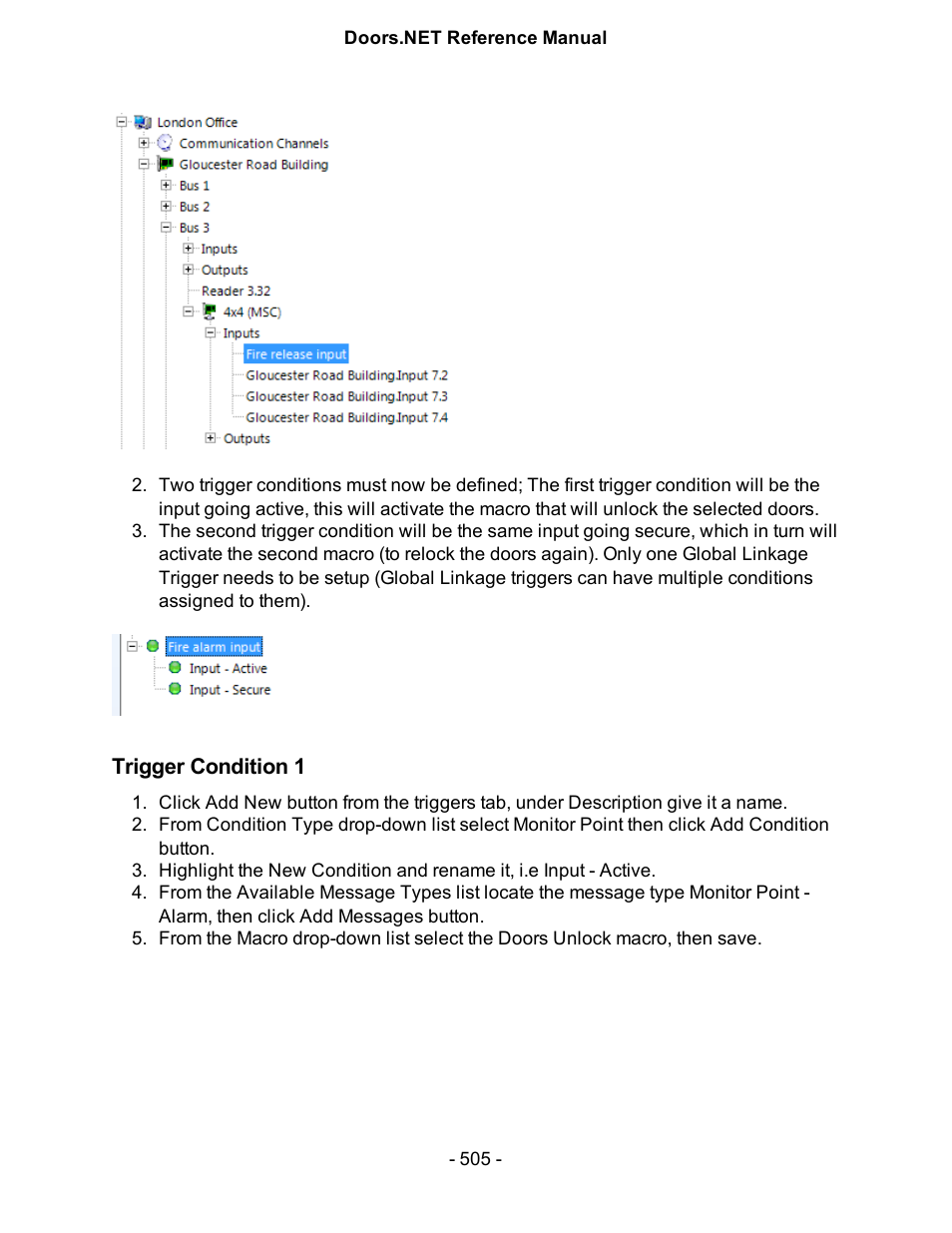 Trigger condition 1 | Keri Systems Doors.NET Manual User Manual | Page 505 / 602