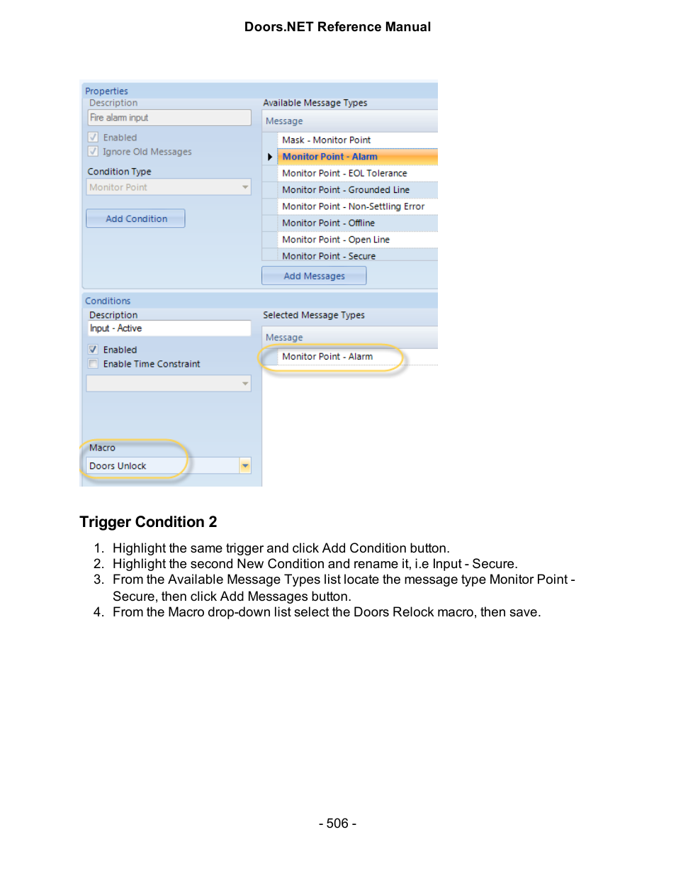 Trigger condition 2 | Keri Systems Doors.NET Manual User Manual | Page 506 / 602