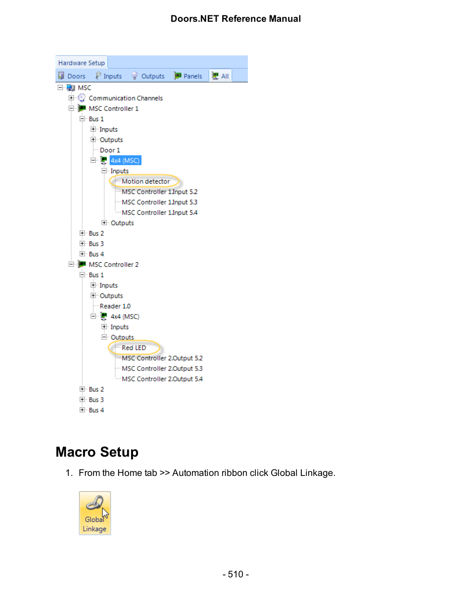 Macro setup | Keri Systems Doors.NET Manual User Manual | Page 510 / 602