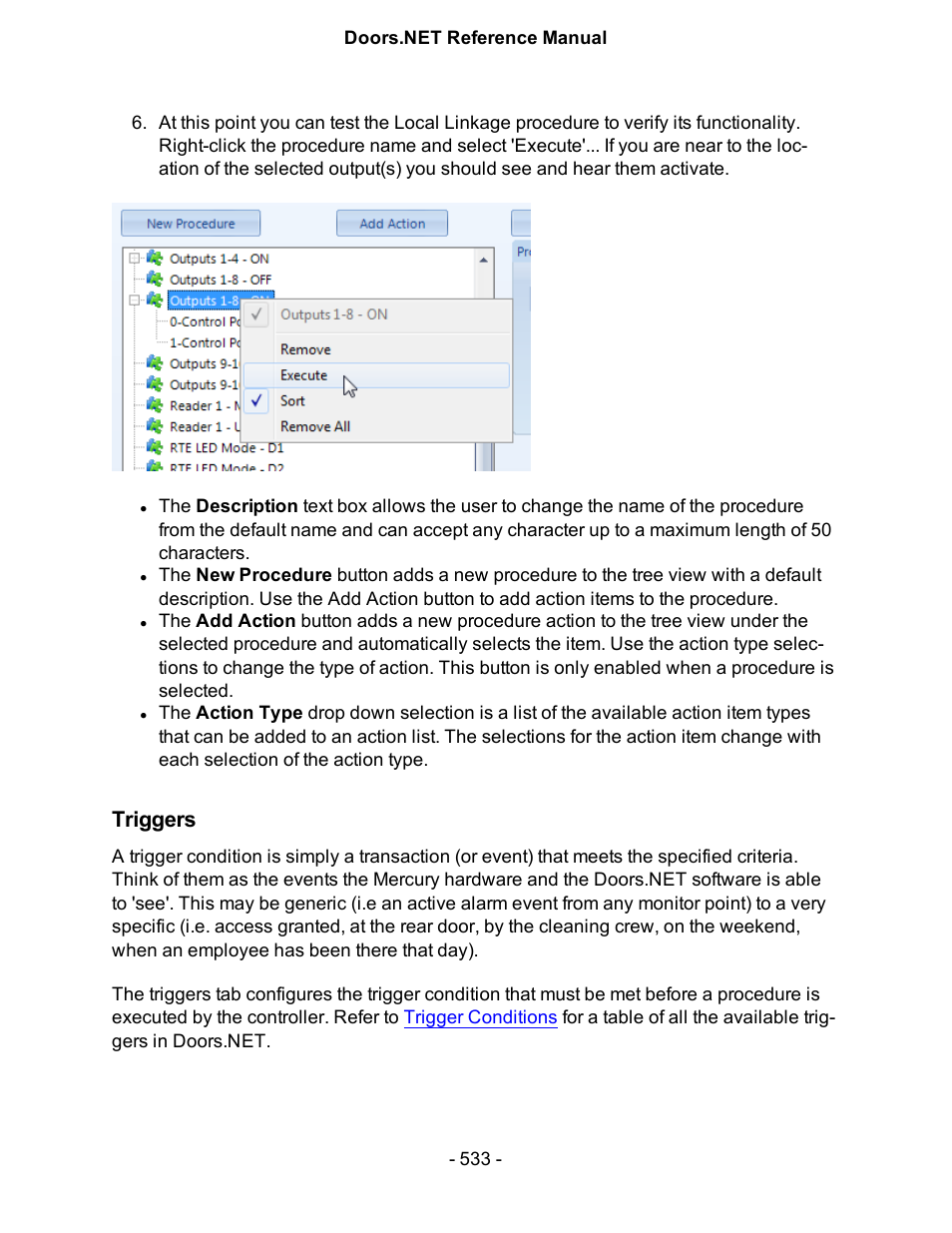 Triggers | Keri Systems Doors.NET Manual User Manual | Page 533 / 602