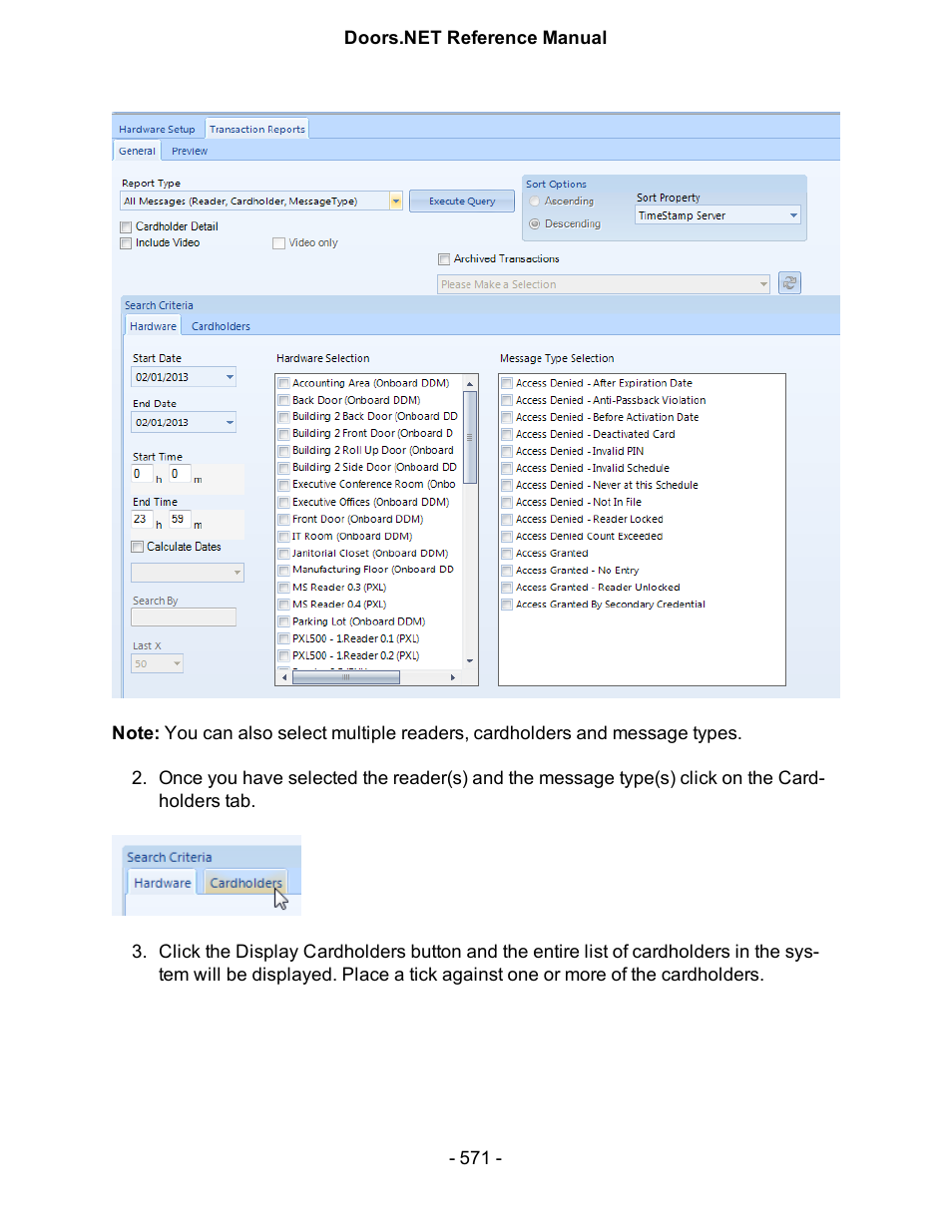 Keri Systems Doors.NET Manual User Manual | Page 571 / 602