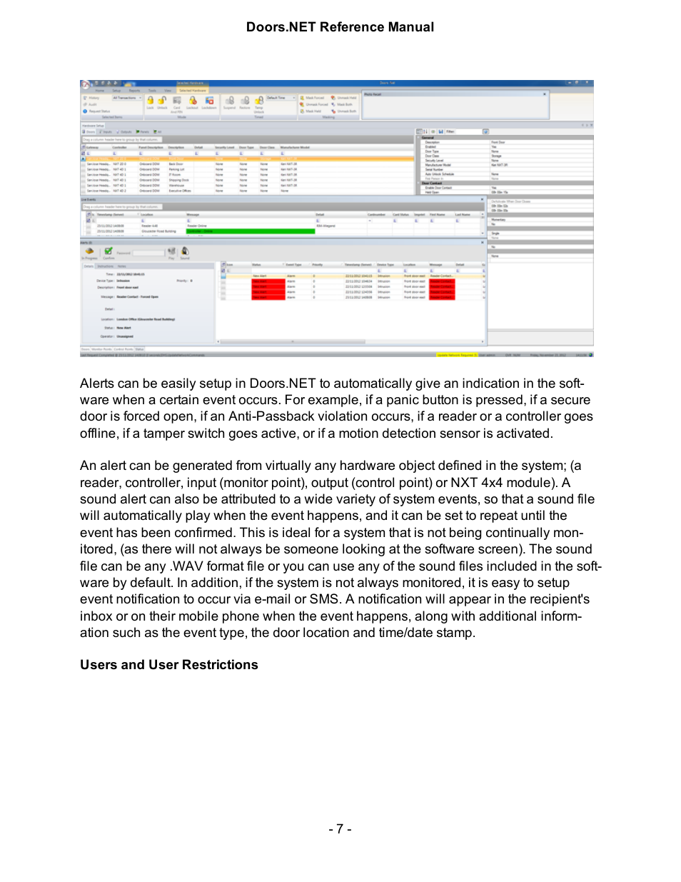 Keri Systems Doors.NET Manual User Manual | Page 7 / 602